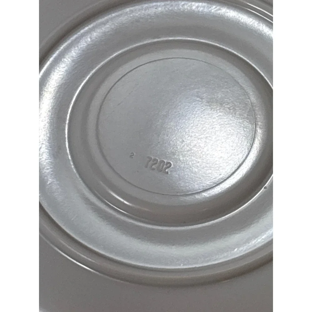 Set‎ of 7 Vintage Prolon White Melamine Saucers 5.5 Inch Round Plates 7202 MCM